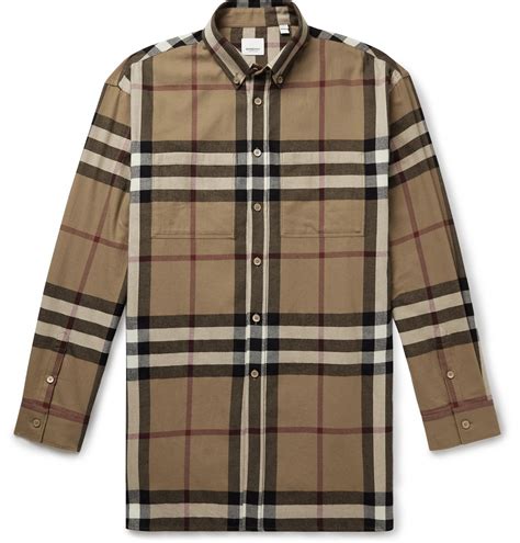 burberry mens checkered multi col long sleeveored|burberry button down flannel shirt.